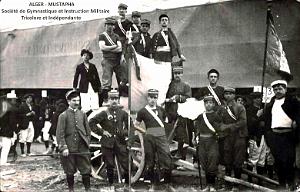ALGER - MUSTAPHA - SOCIETE DE GYMNASTIQUE ET D'INSTRUCTION MILITAIRE TRICOLORE ET INDEPENDANTE